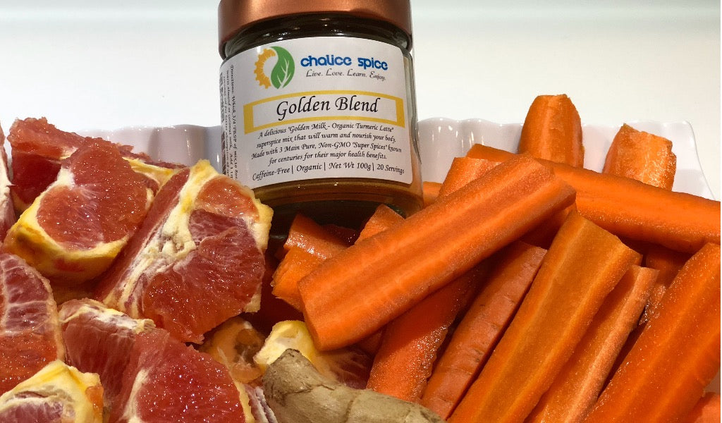 Ingredients for a Orange and Carrot Zinger
