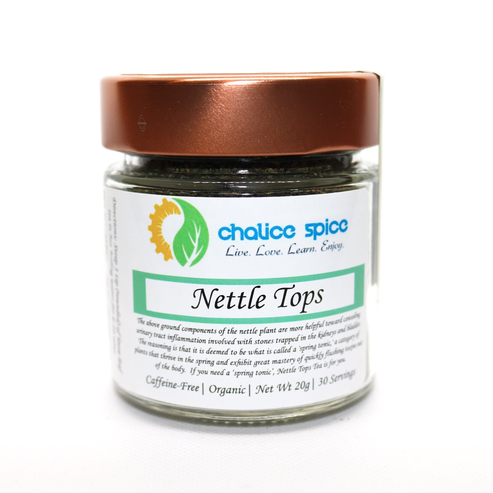 Chalice Spice Organic Nettle Tops Herbal Tea