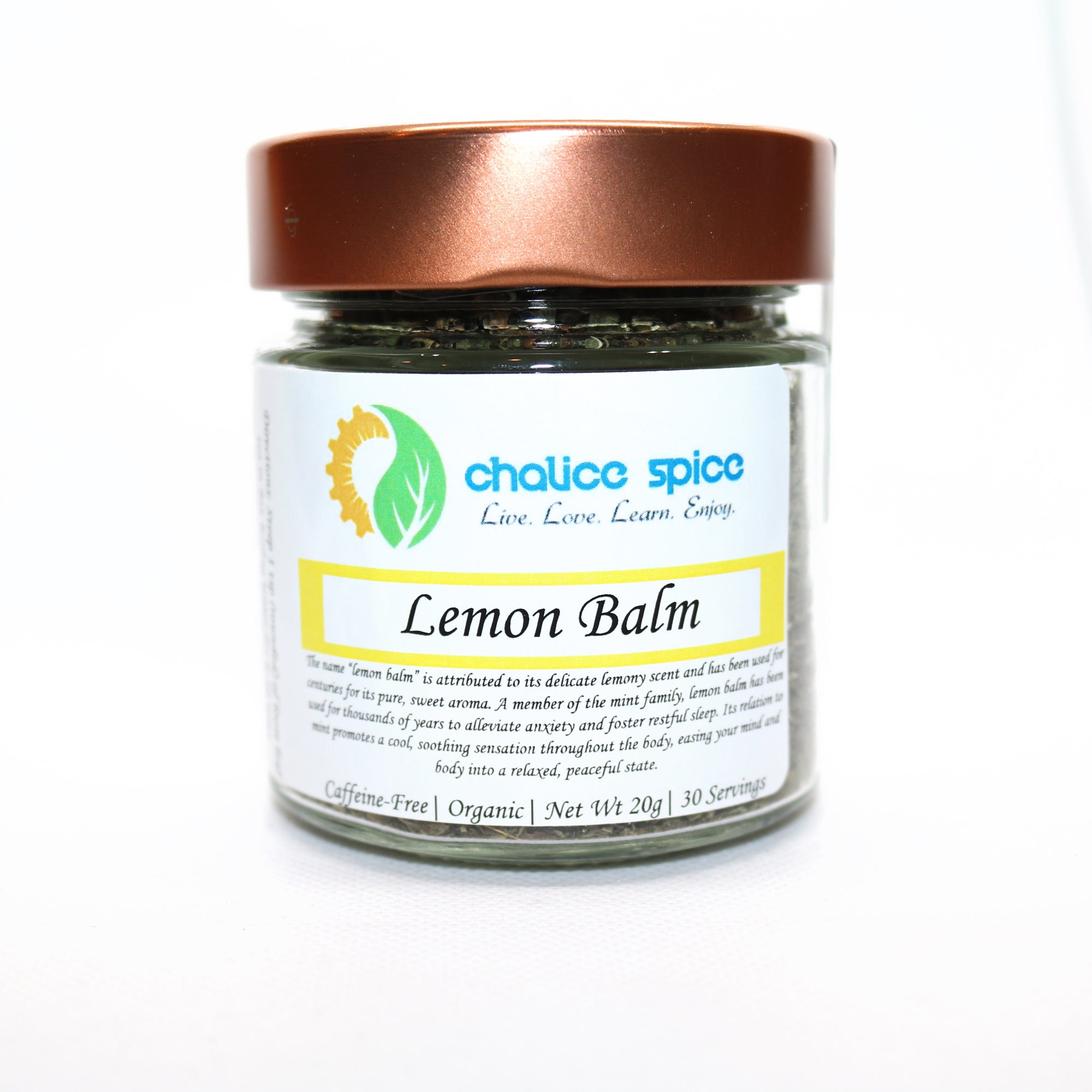 Chalice Spice Lemon Balm Organic Tea