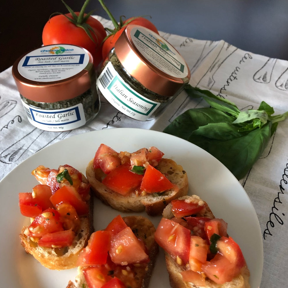 Chalice Spice Organic Italian Seasoning | Recipe Bruschetta