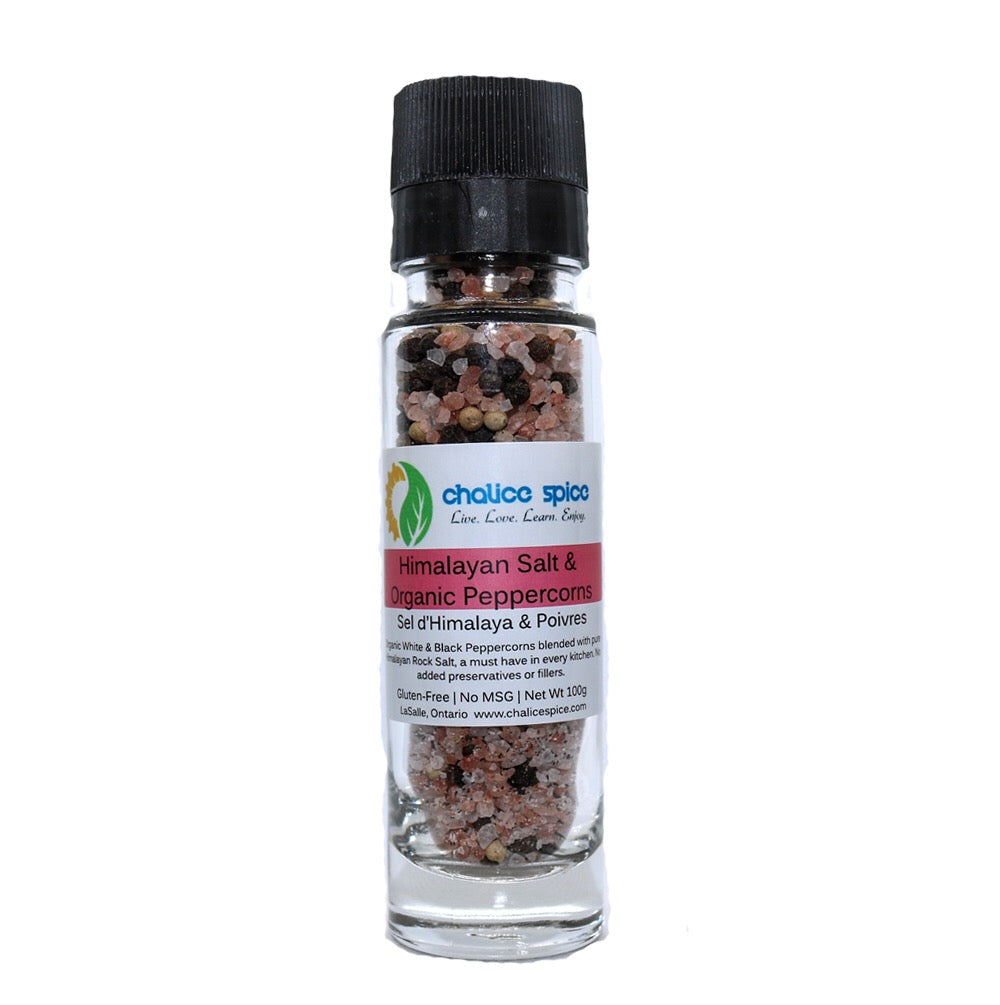 Himalayan Pink Sea Salt & Organic Peppercorns|Chalice Spice